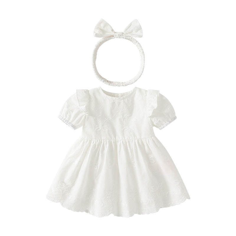 Baby girl dress gown summer children's skirt  summer new style princess dress chic short sleeve tutu dress