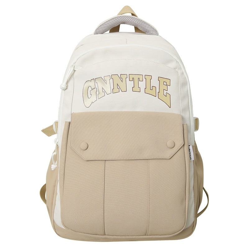 New lightweight american retro style backpack for middle school, high school, and college students - large capacity, multifunctional, wholesale