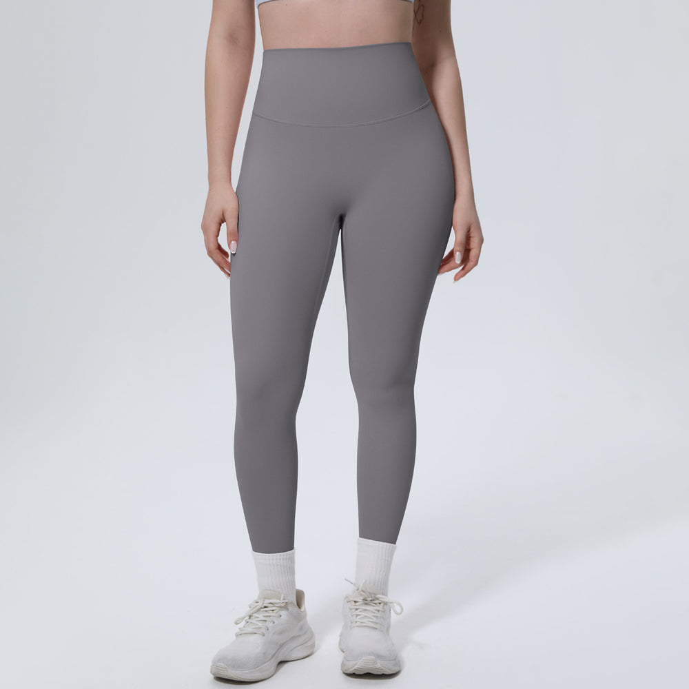 new arrival brushed yoga pants high waist hip lift anti-roll peach butt fitness pants quick-drying tight sports pants for women