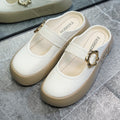 Women's slippers for outdoor wear 2025: fairy style, trendy and versatile, cloud-like comfort, thick sole, perfect for beach and seaside, flat sandals