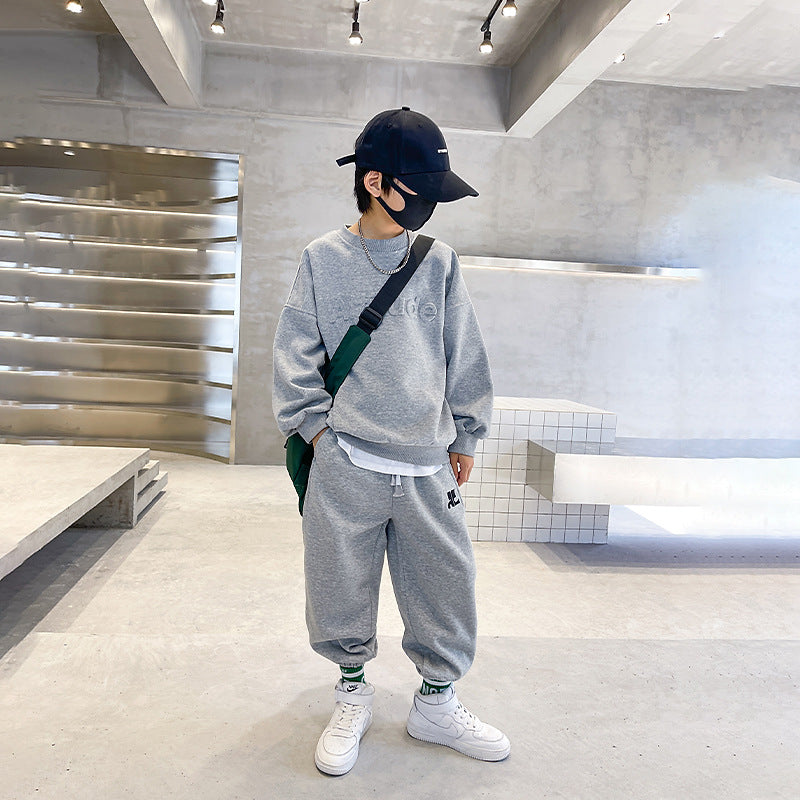 Boys' fall tracksuit set - new  collection - kids' autumn outfit for older boys (ages 12) - middle school boys' spring/autumn children's clothing