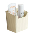 Bathroom toothbrush toothpaste comb storage rack - no drilling required - sink countertop washbasin toilet waste towel storage box