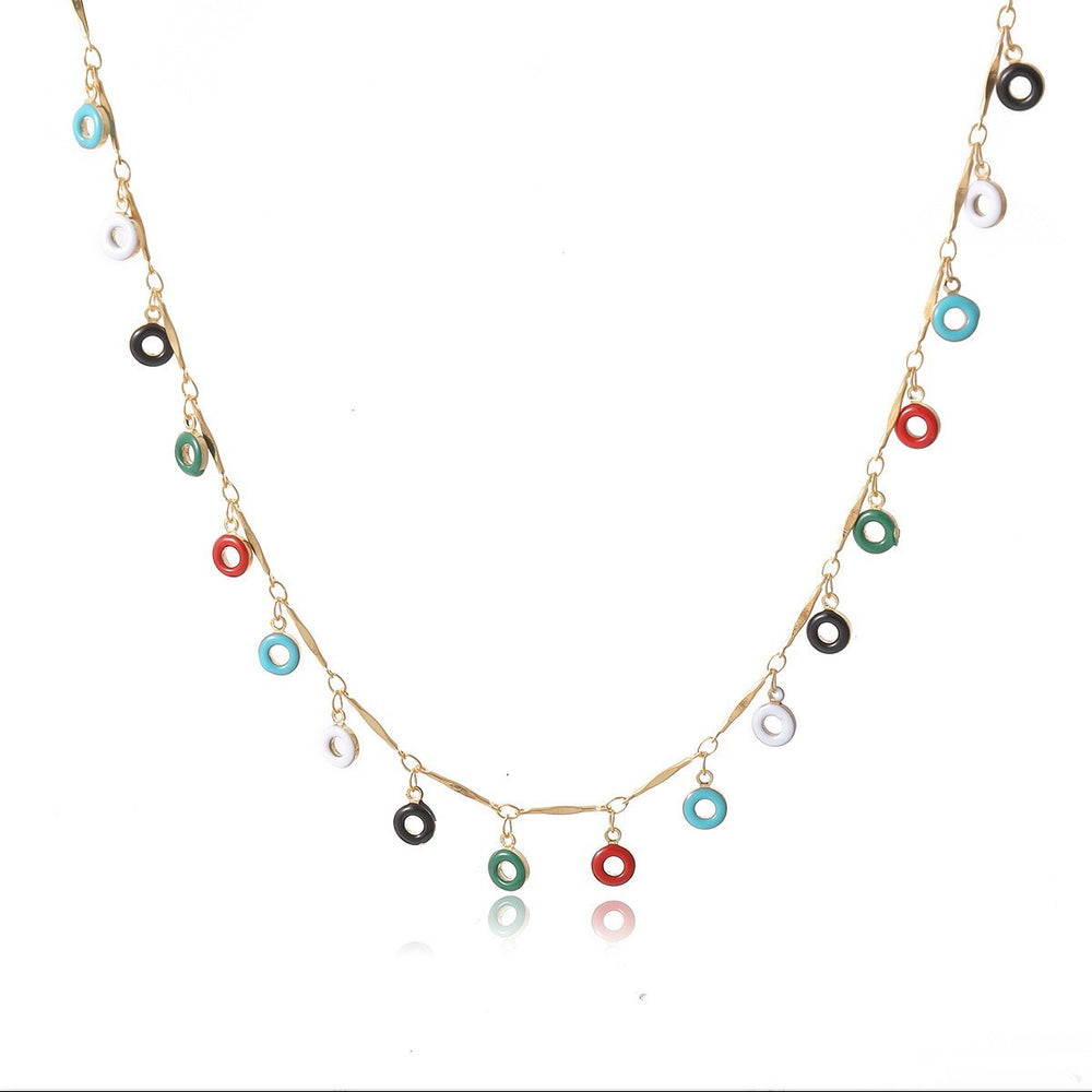 fashioncolorful bohemia necklace female stylishclassy sense easiest for match choker wholesale necklace
