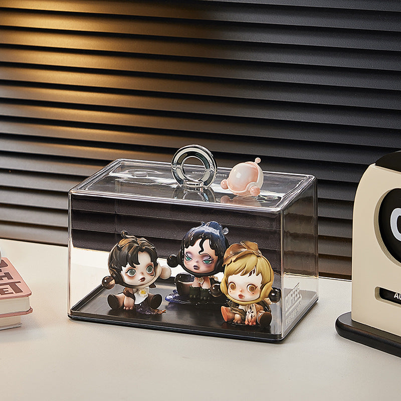 Blind box display stand Storage transparent large small ornament display box desktop can be superimposed acrylic figure display stand