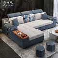 Sofa bed foldable dual-purpose pull-out multi-functional modern for home small apartment double slot living room technology cloth sofa