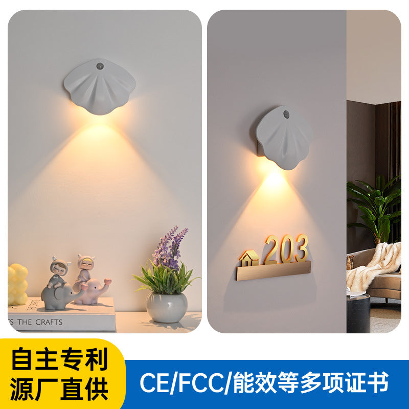 new magnetic wireless indoor wall light doorplate light - rechargeable smart led human body induction night light