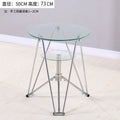 Round modern coffee table movable tempered glass living room for home round table casual tableaccessible luxury small apartment ins