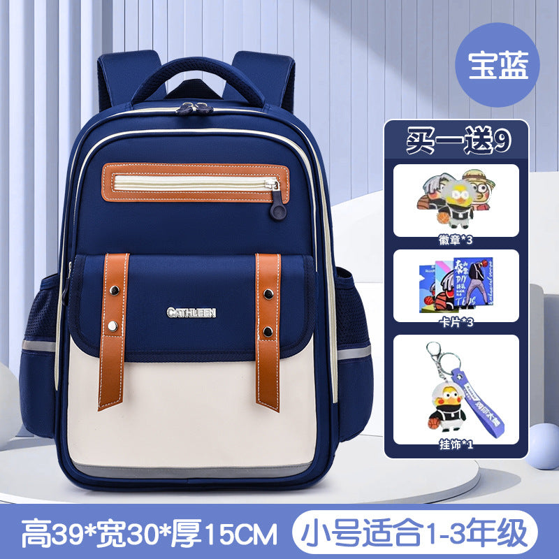 New cloud schoolbag 1-3-6 grade primary school students schoolbag boys and girls reduce the burden of children large capacity backpack