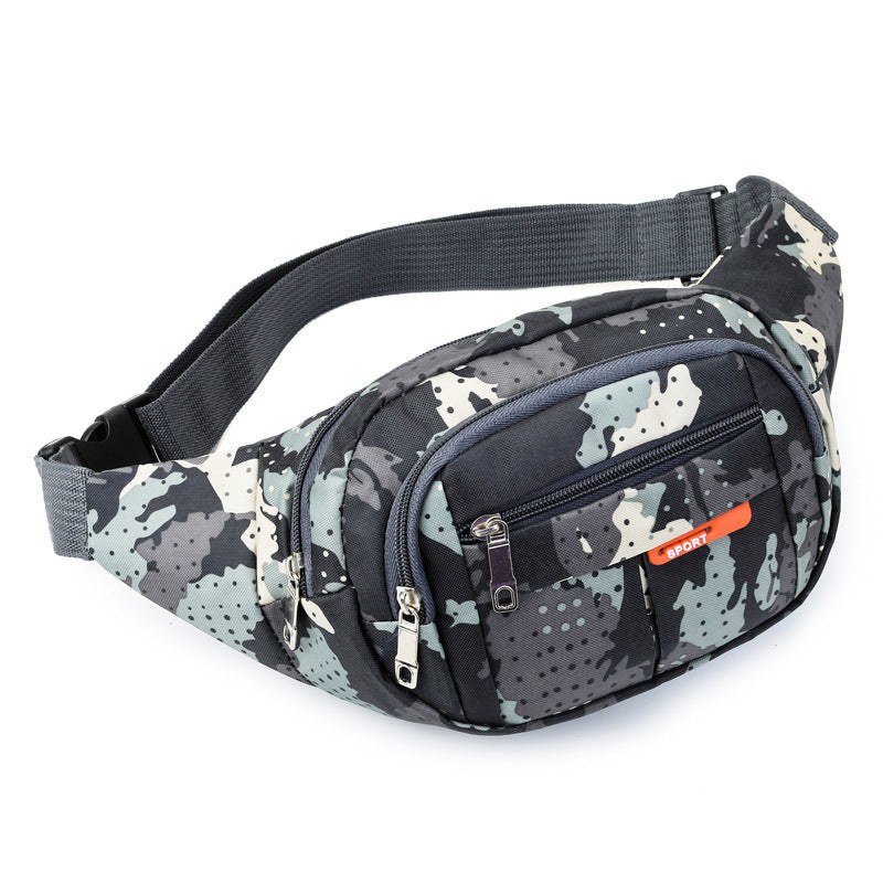New niche men's messenger bag fashion spring and summer multi-functional breast bag fitness outdoor sports mobile phone fanny pack women