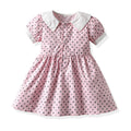 New children's clothing wholesale: boys' pink short-sleeve shirt & overalls set - perfect for children's day, birthdays, performances, and special occasions