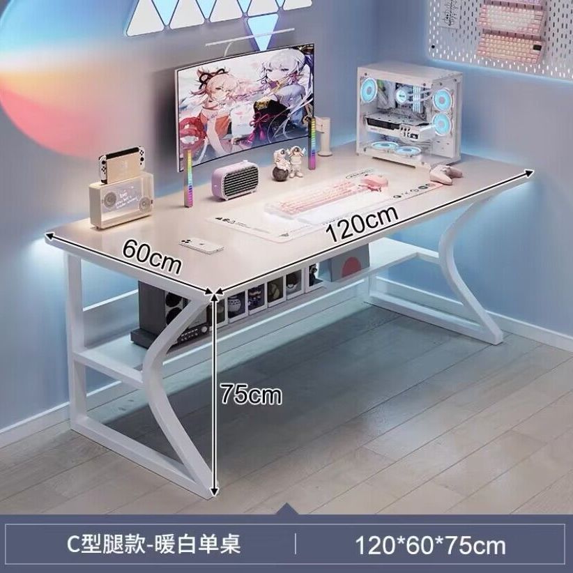 Computer desk Desktop Home e-sports table and chair Bedroom Simple table Workbench Desk Student study table Desk