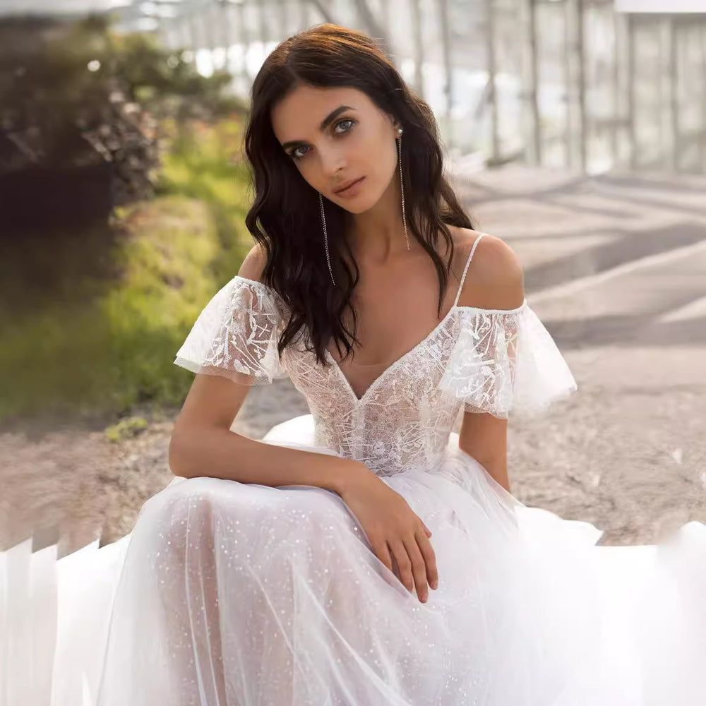 spring new arrivals: plus size european and american wedding gowns, slimming floor-length lace dresses for curvy figures