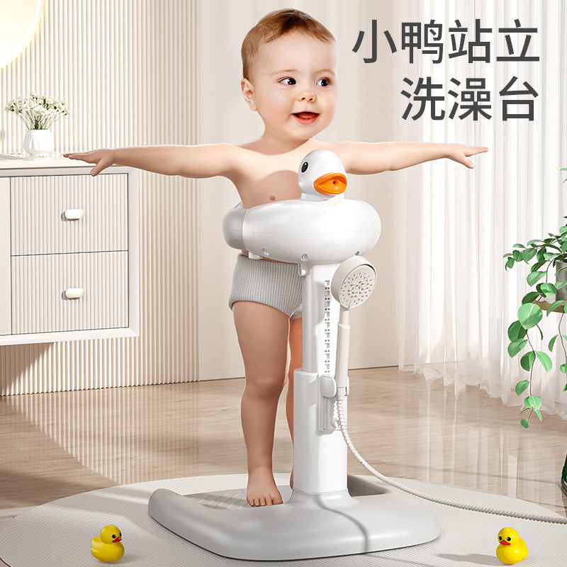 Baby standing bath support - infant & toddler bathing aid - newborn bath tub & shower platform - perfect for washing little bottoms!