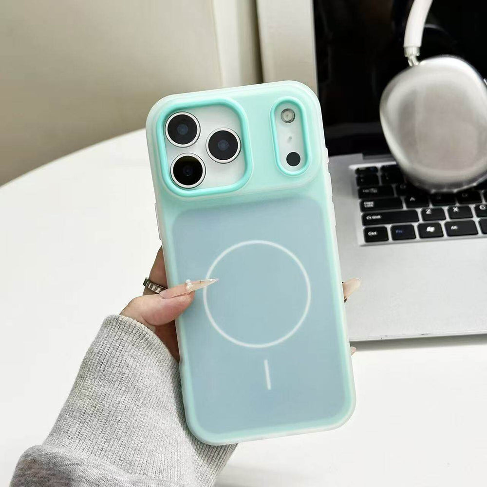 Second-generation jelly magnetic case for apple 17 pro max, 2-in-1 soft-touch iphone 16 protective cover