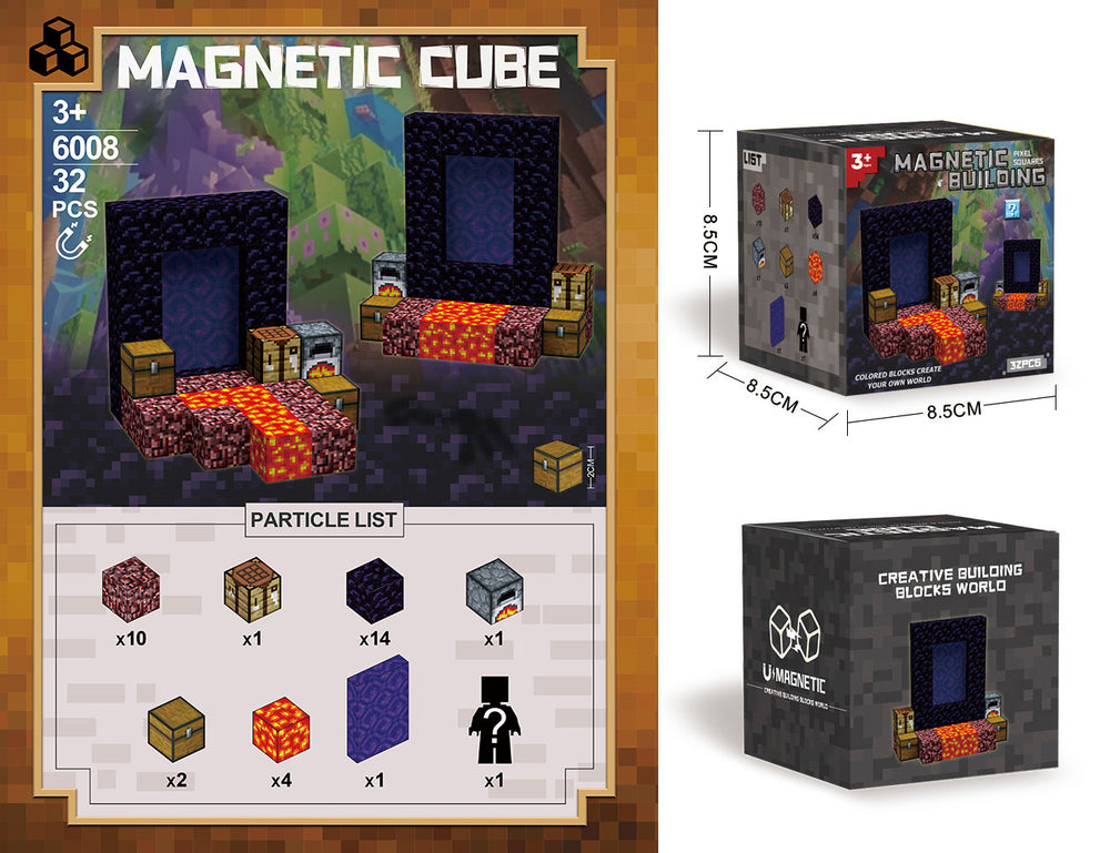 my magnetic world cube magnet magnetic building blocks series children's boy's assembly toy gift