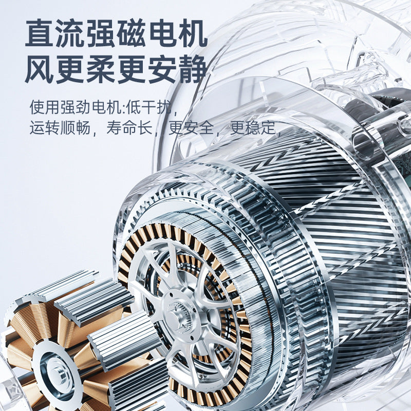desktop mini fan - usb rechargeable, high-velocity, silent operation - perfect for office, dorm, and portable use