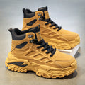 Workwear men's shoes winter non-sliphikingbootsmenthick soleheight increasingdad shoessportscasualhigh top trendy shoes