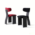 New pegase dining chair - italian saddle leather & fabric combination - ideal for home island tables, dining tables, and high-end desk chairs (trending online)