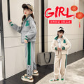 Girls' spring/autumn sweatshirt  set - stylish and trendy casual outfit for big girls and kids - autumn fashion