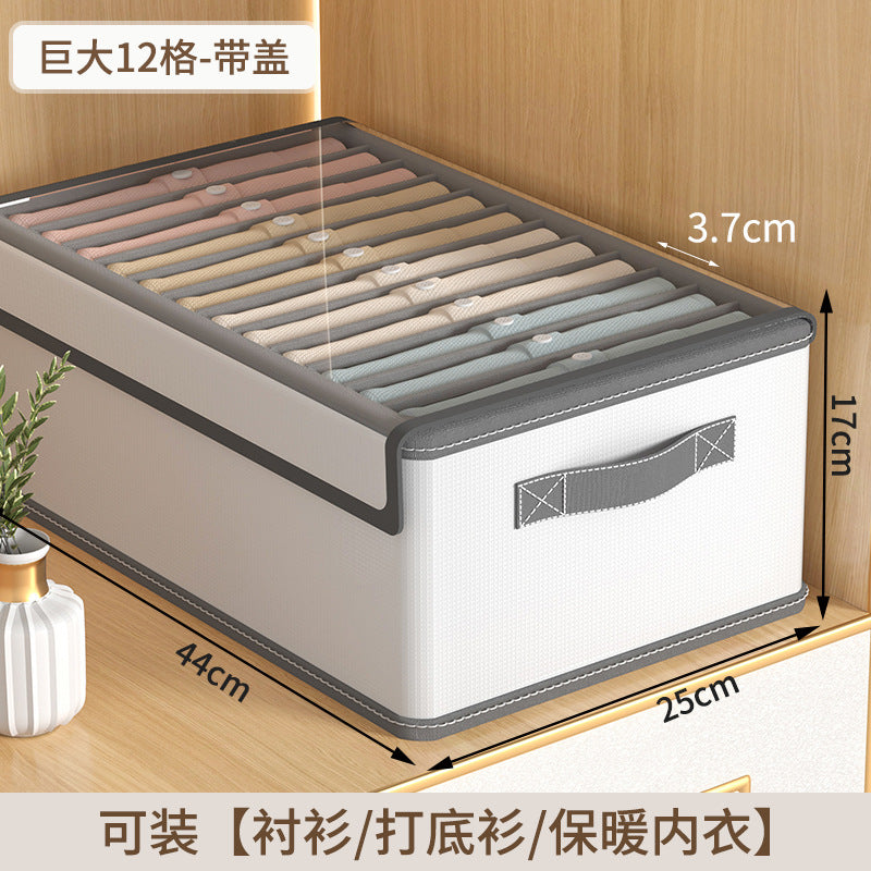 Pants, clothes storage artifacts, household wardrobes, layered compartment boxes, sorting compartment boxes for clothes