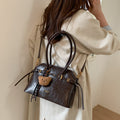 2025 autumn new arrival: large capacity commuter shoulder & crossbody tote bag - vintage oil wax leather handbag, premium women's bag