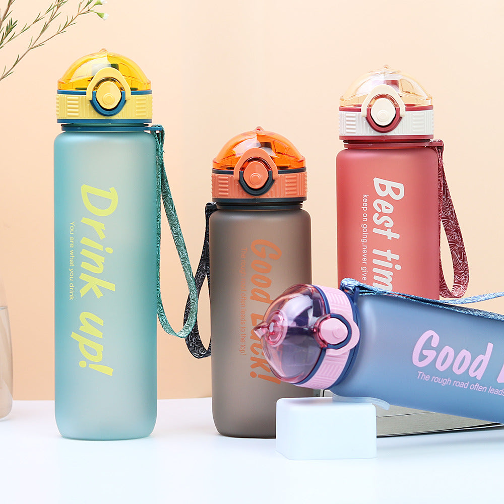 Factory custom student water bottle - large capacity plastic cup, fitness sports water bottle, portable water bottle, minimalist tumbler