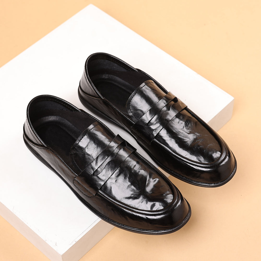 Spring/summer new leather loafers - british style formal business casual men's slip-on shoes