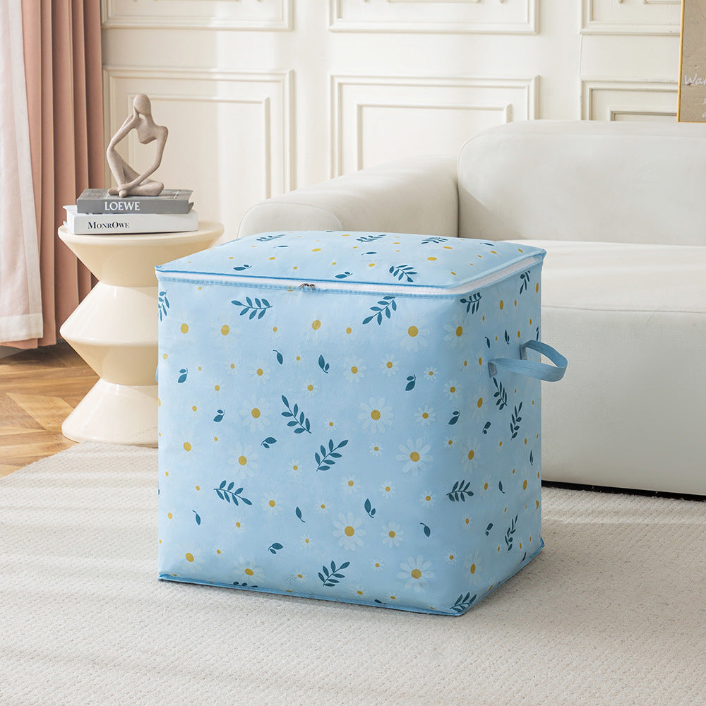 Quilt storage bag Thousand bird grid non-woven moving bag Large capacity travel duffel bag Foldable packing bag