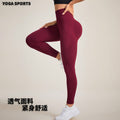 seamless yoga pants manufacturer outwear high waist tummy control peach butt fitness pants elastic plaid sports pants for women