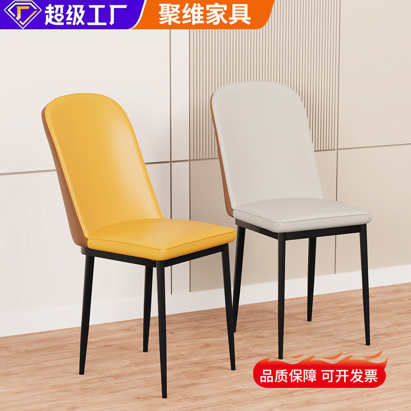 Luxury dining chair - home & hotel use - leather seating - direct from manufacturer - multiple colors available - belle chair - reception chair
