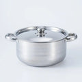 Customized 12-piece stainless steel cookware set - includes stockpots, frying pans, and stainless steel lids - wholesale cookware combo for home use