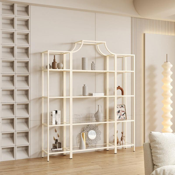 Cream windshield display cabinet, beauty salon, product display rack, shoe bag display rack, floor partition bookshelf