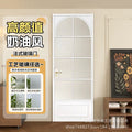 Influencer-approved bathroom door: ultra-slim glass shower door, interior aluminum alloy door, waterproof pivot door, modern minimalist style
