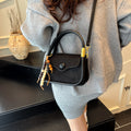 Textured niche style satchel bag work clothing 2025fall and winternew arrival small square bag trendyeasiest for match western fashion crossbody bag