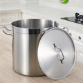 Extra thick composite bottom three-part steel stainless steel large capacity soup bucket with lid, pot, brine, commercial induction cooker neutral