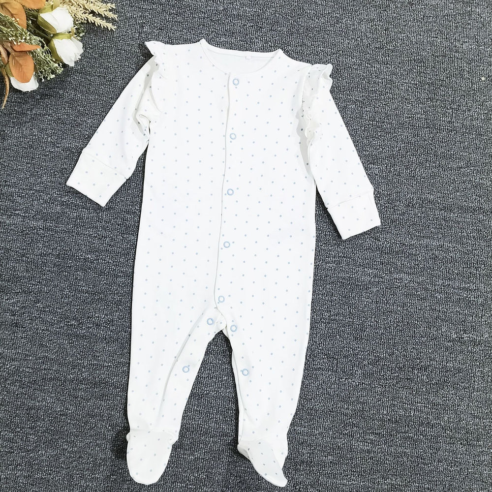 Next baby romper - all-season long sleeve bodysuit - newborn crawling suit - baby girl pajamas - floral print air conditioning suit - crawling suit