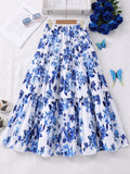 Children's floral print skirt