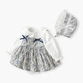 Newborn baby clothes autumn fashion girl's romper dress princess floral hundred days long sleeve bodysuit autumn