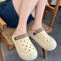 Crocs women's summer outwear 2024best selling thick sole heightening beach non-slip toe cap sandals women's new arrival