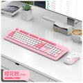 Viper km200 wired keyboard and mouse combo - mechanical feel, color matching, usb, for office, pc, and laptop