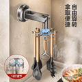 Kitchen rotate suction cup hook storage rack spatula spoon shovel hanger punch-free kitchenware storage rack