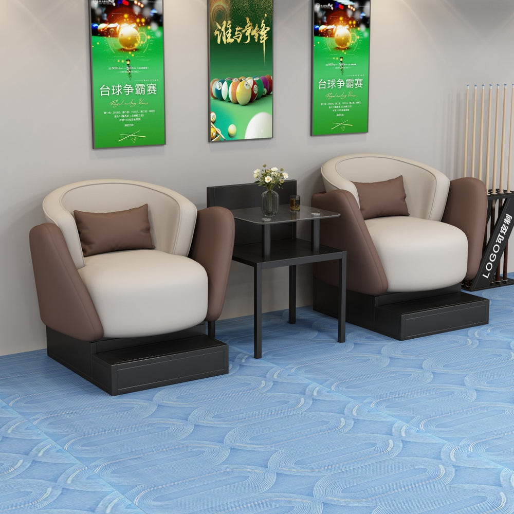 Gaming chair billiard hall sofa rest area special sofa for watching the game sofa and coffee table combination for billiard room