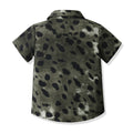 Boys' summer outfit set: new lightweight beach style short-sleeve shirt and floral shirt for boys