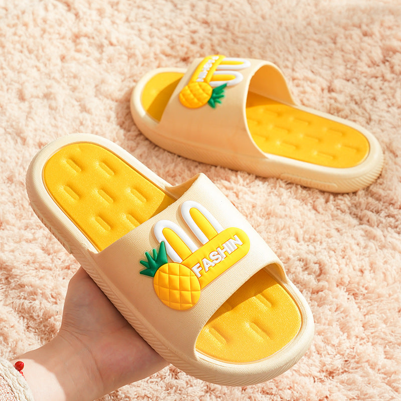 Women's bathroom slippers - summer new arrivals: non-slip, cute, soft sole, flip-flops, thick sole, casual, wear-resistant