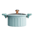 Enamel roman pot 10 liters large capacity double ear micro-pressure cooking pot for home multifunctional stew pot gift wholesale