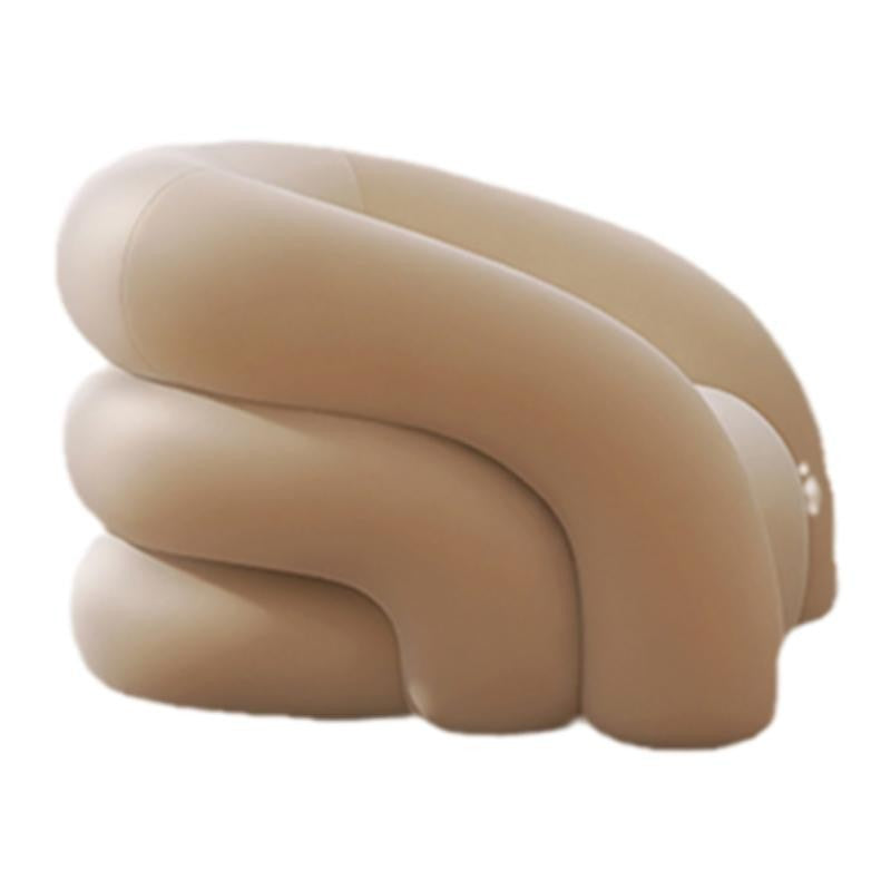 Cream furniture single sofa chair lazy internet celebrity style single chair small apartment balcony designer casual chair for home
