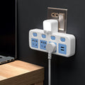 Multi-function wireless socket converter plug - one-to-multiple outlet panel with usb ports, night light, and power strip for home use