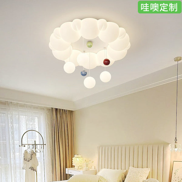 [Wow] Full spectrum eye protection cream wind bubble light children's room light warm and romantic master bedroom ceiling light