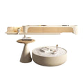 Solid wood slate coffee table cream style living room for home wood color large and small apartment floor cabinet accessible luxury stretch tv cabinet