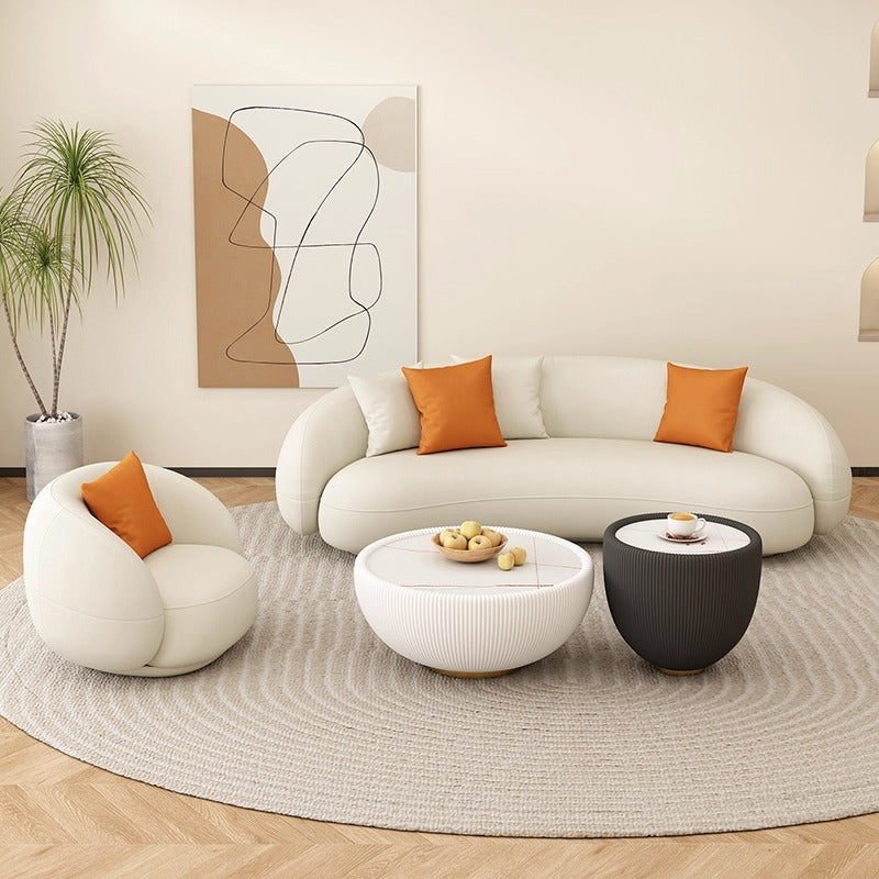 Beauty salon sofa rest area reception creative cream style clothing store small sofa living room modern casual small apartment